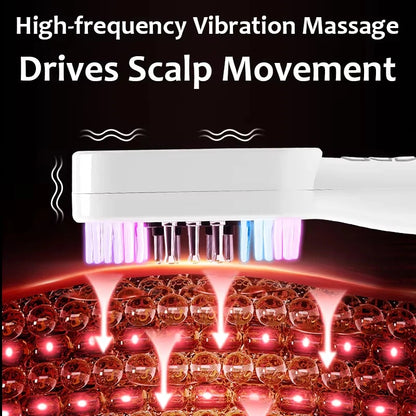 Red-Blue Hair Scalp Massager