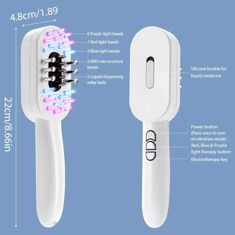 Red-Blue Hair Scalp Massager