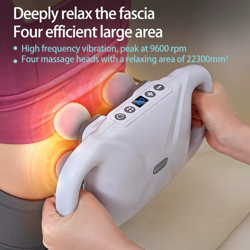 4-Heads Fascia Massage Gun