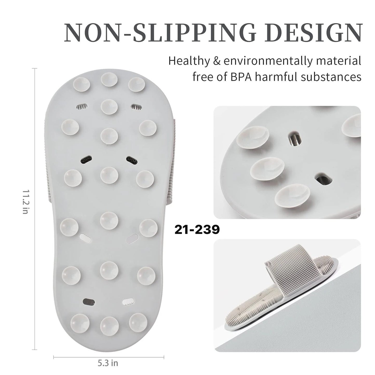 Silicone Foot Wash Brush Slipper