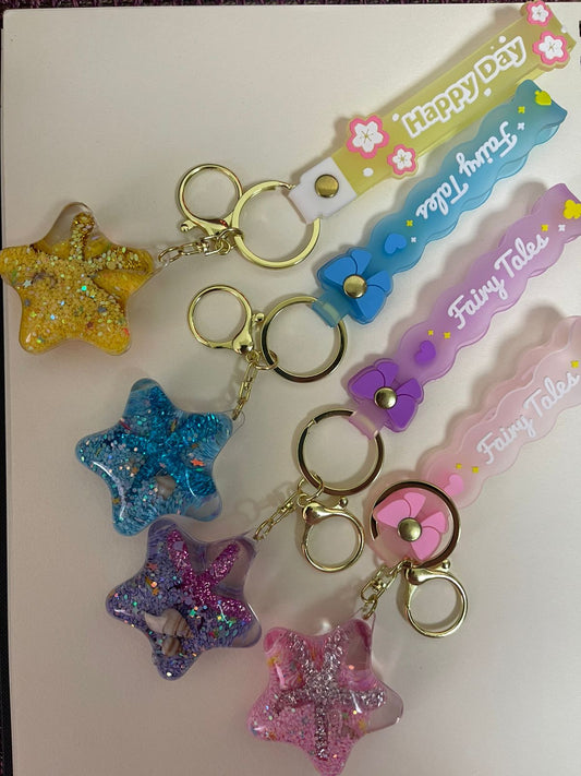 Starfish Quick Sand KeyChain